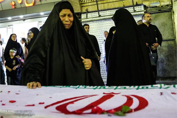 مراسم تشییع پیکر ۱۱۹ شهید تازه تفحص شده دفاع مقدس 20