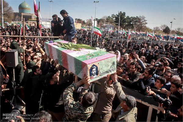 تشییع پیکر شهدای هشت سال دفاع مقدس در قزوین 12
