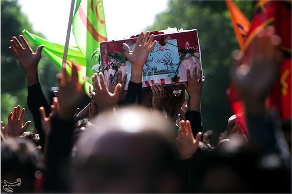 تشییع و خاکسپاری شهید گمنام در استان یزد 10