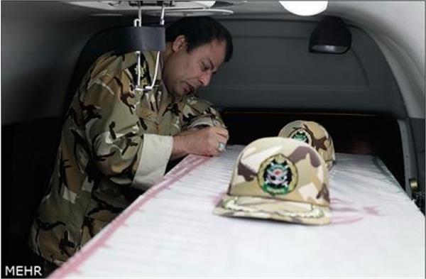 تشییع شهدا در حرم رضوی