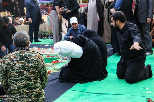 مراسم تشییع دو شهید گمنام در دانشگاه مالک اشتر 29