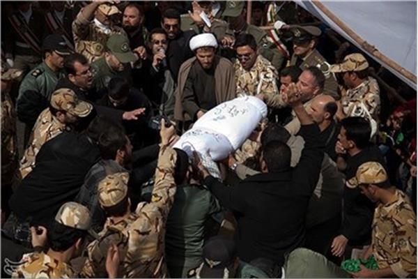 تشییع پیکر شهدا در استان کرمانشاه