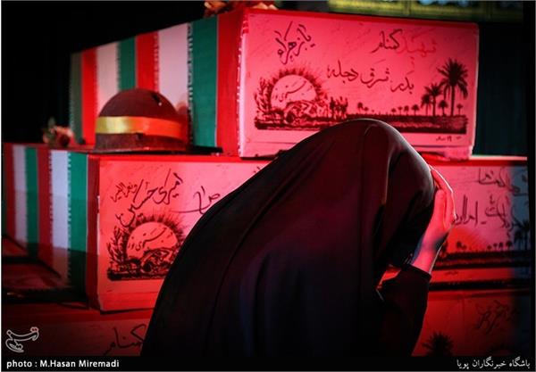 پیکر چهار شهید غواص در معراج شهدا 15