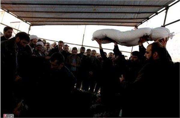 تشییع شهدای گمنام در ستاد نیروی هوایی سپاه