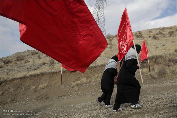 کوه‌پیمایی دانشجویان خواهر بسیجی در کهف‌الشهداء 7