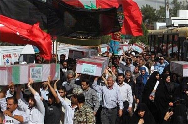 تشییع 96شهید دوران دفاع مقدس در مرقد امام خمینی(ره)