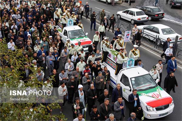 تشییع پیکر دو شهید تازه تفحص شده نیروی انتظامی 9