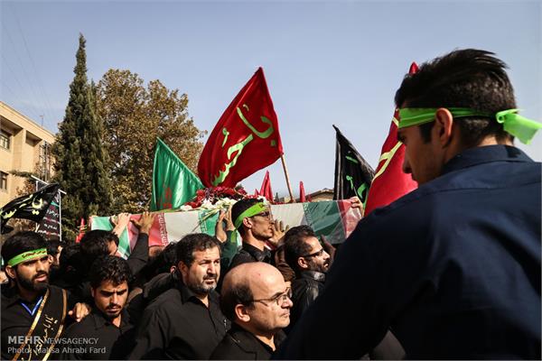 مراسم تشییع دو شهید گمنام در دانشگاه مالک اشتر 11