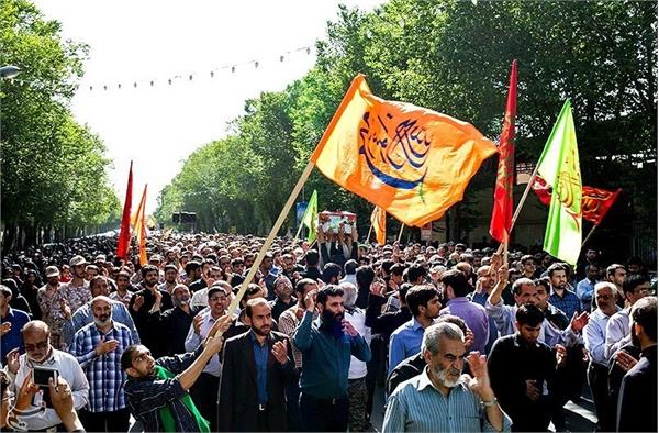 تشییع و خاکسپاری شهید گمنام در استان یزد 2