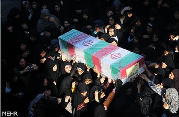 تشییع و تدفین شهدای گمنام در بندر عباس