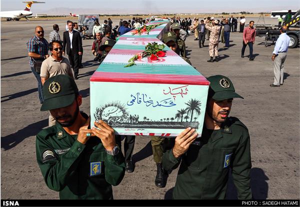ورود پیکر مطهر 10تن از شهدای خط شکن به خراسان رضوی 5