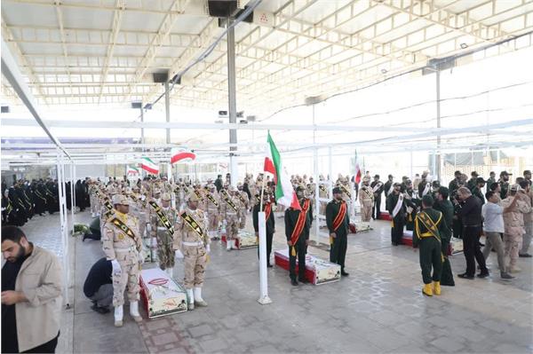 آئین استقبال از پیکرهای مطهر 35 شهید تازه تفحص شده در پایانه مرزی شهید سلیمانی مرز مهران - 5 مهر ماه 1403 2