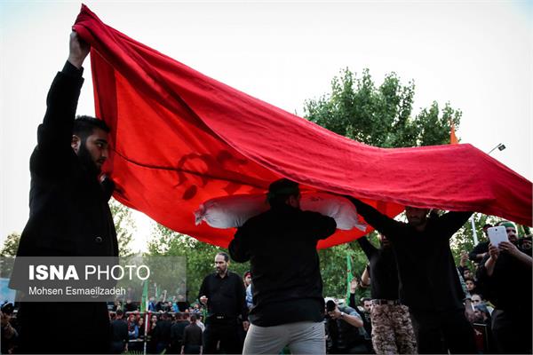 تشییع دو شهید گمنام در پارک نیلوفرآبی مشهد 18