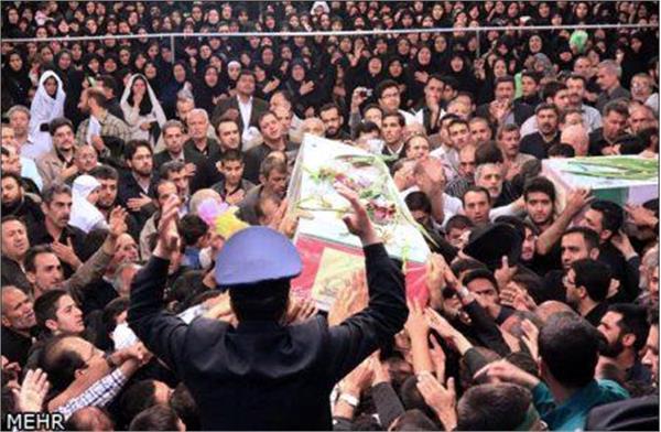 تشییع و خاکسپاری شهدای گمنام در دانشگاه گلستان