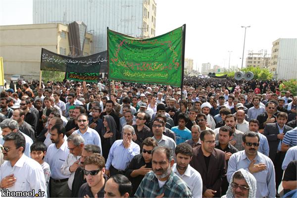 تشییع و خاکسپاری شهدای گمنام دانشگاه خلیج فارس بوشهر-27/2/89