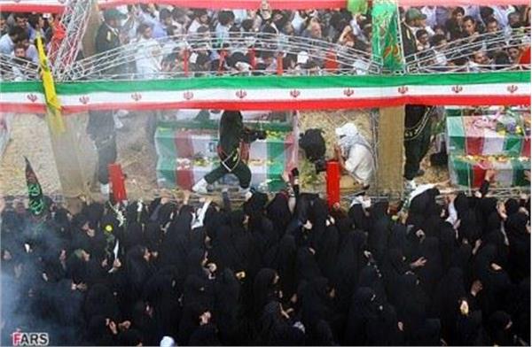 تشییع شهدای دوران دفاع مقدس در شهر قم