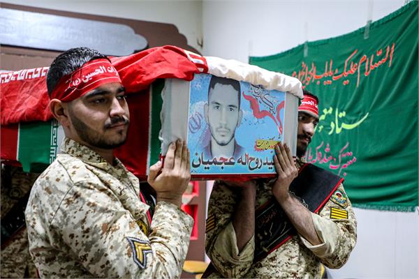 وداع با پیکر مطهر شهید مدافع امنیت سید روح اله عجمیان