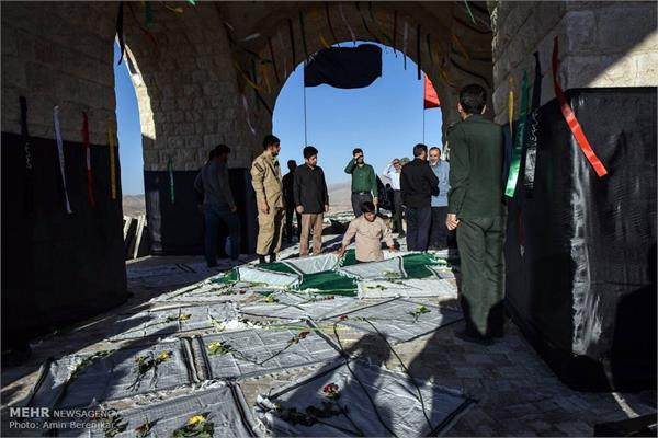 تشییع پیکر شهید گمنام در پارک کوهستانی دراک شیراز 15