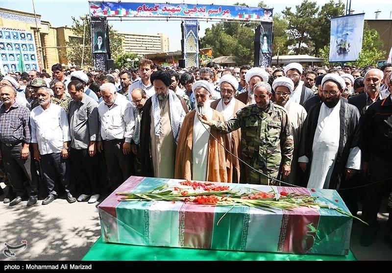 تشییع شهید گمنام در سازمان صنایع هوایی 1