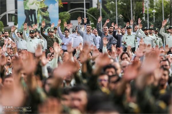 تشییع پیکر سه شهید تازه تفحص شده نیروی انتظامی 9