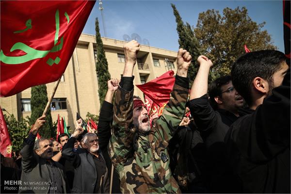 مراسم تشییع دو شهید گمنام در دانشگاه مالک اشتر 10