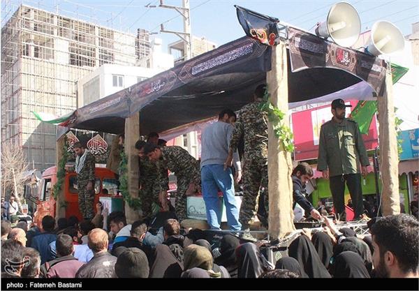 تشییع پیکر دو شهید دفاع مقدس در یاسوج 7