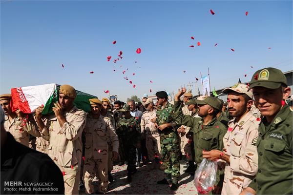 استقبال از پیکرهای 119 شهید تازه تفحص شده در شلمچه 4