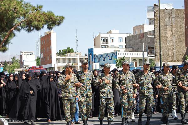 تشییع پیکر شهید رضا علی اعرابیان درسمنان 10