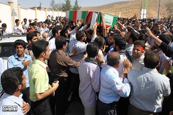 تشییع و خاکسپاری شهدای گمنام دانشگاه آزاد شیراز_11/7/89