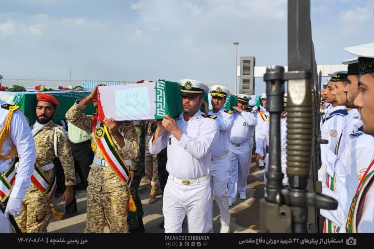 استقبال از 22 شهید دفاع مقدس در مرز شلمچه 4